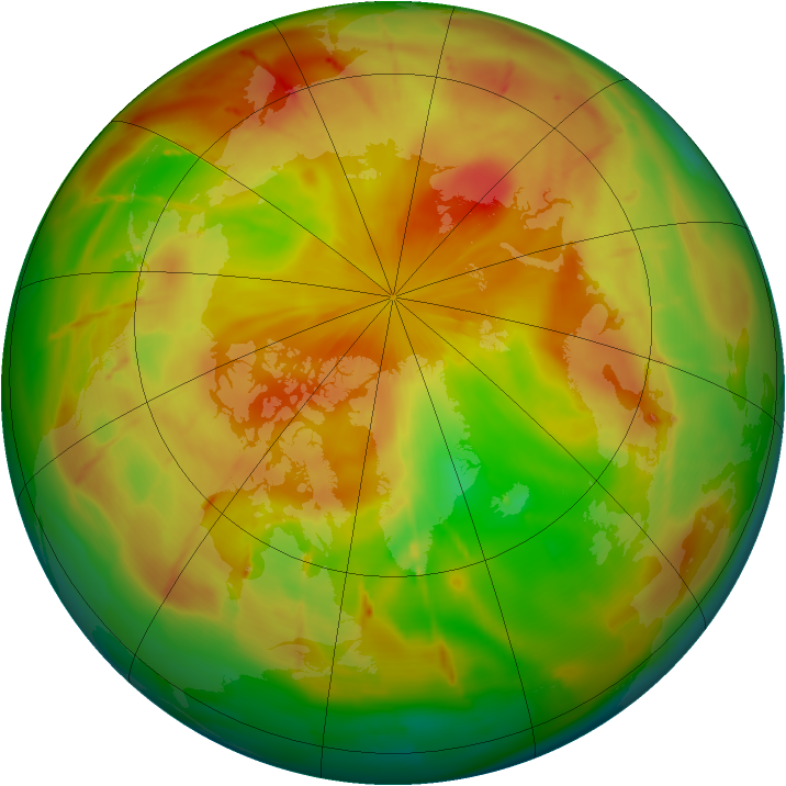 Arctic ozone map for 05 May 2010
